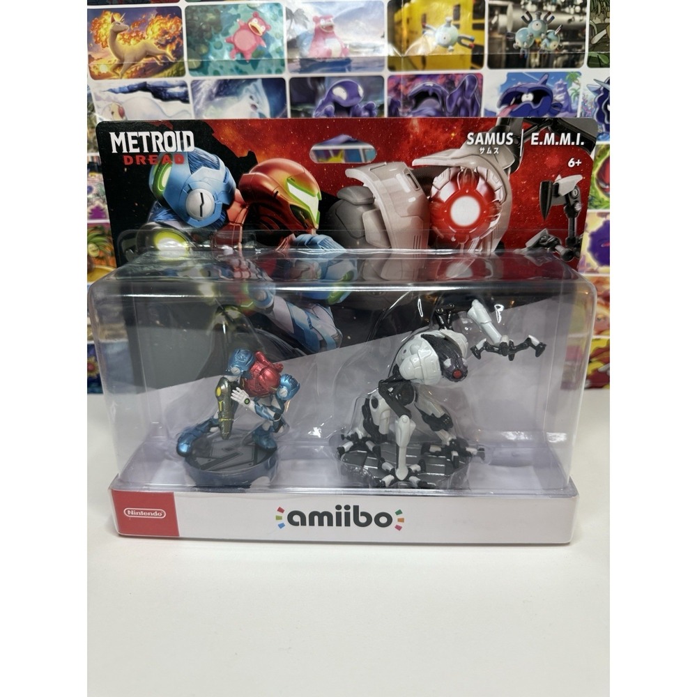 Nintendo Amiibo Metroid Dread Samus & E.M.M.I. 2-Pack New Sealed